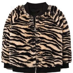 Gymboree Faux Tiger Zippered Jacket 2T